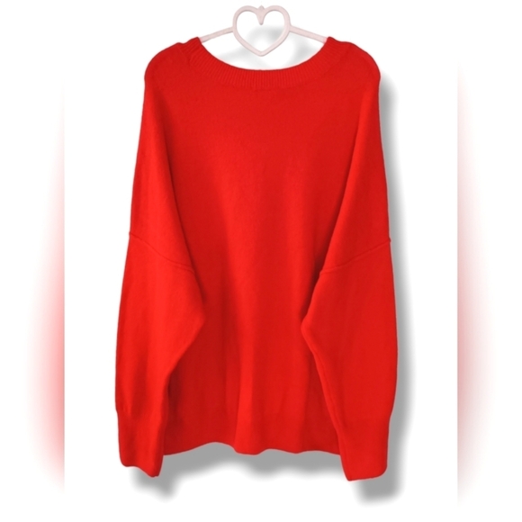 NWOT Vince Camuto "LOVE" Cozy Sweater in Red Size XXL - Picture 3 of 5